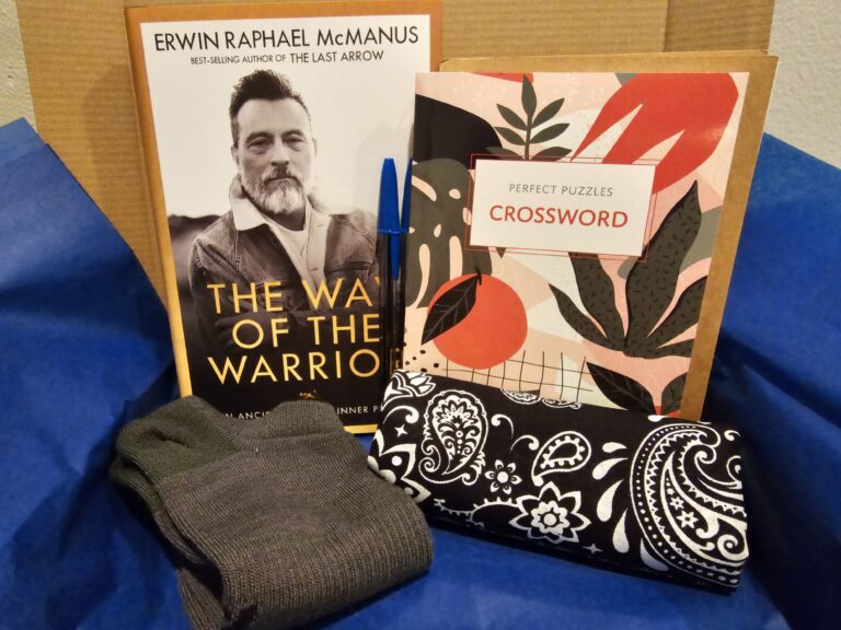 Contents of ICANCERVIVE healing kits including art supplies, comfort items, journaling materials, and tactile therapy components for pediatric, young adult, and adult cancer patients